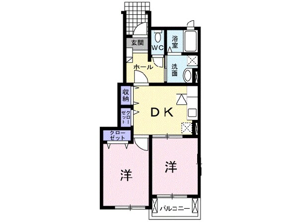 エスペランサ壱番館の物件間取画像